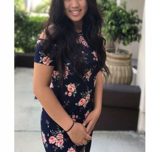 Floral bodycon dress